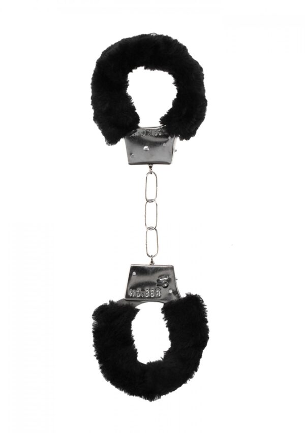 Pleasure Furry Hand Cuffs   With Quick Release Button - obrazek 3