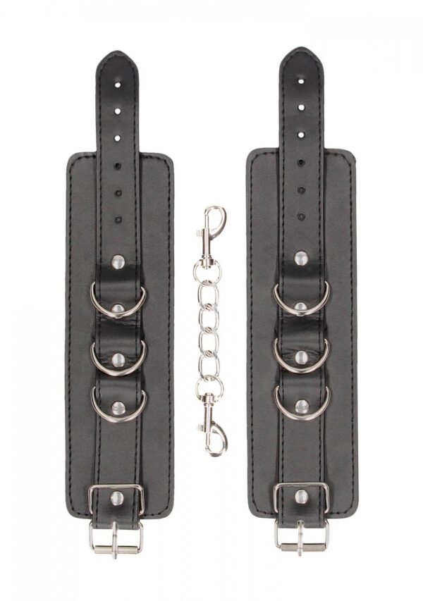 Bonded Leather Hand or Ankle Cuffs   With Adjustable Straps - obrazek 3