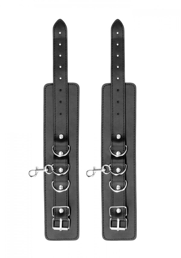 Bonded Leather Hogtie With Hand and Ankle Cuffs - obrazek 3
