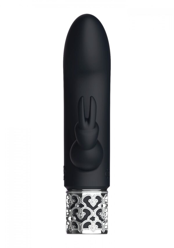 Dazzling   Rechargeable Silicone Bullet   Black - obrazek 3