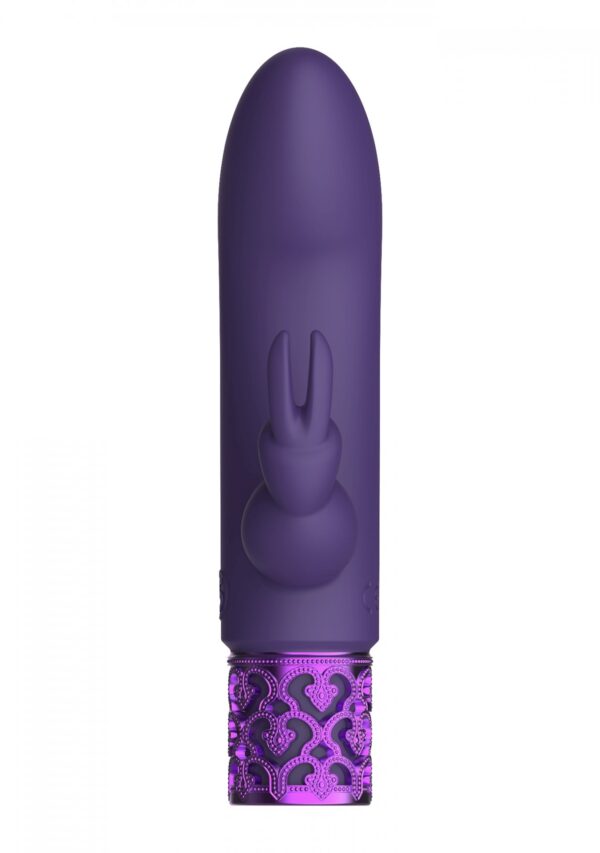 Dazzling   Rechargeable Silicone Bullet   Purple - obrazek 3