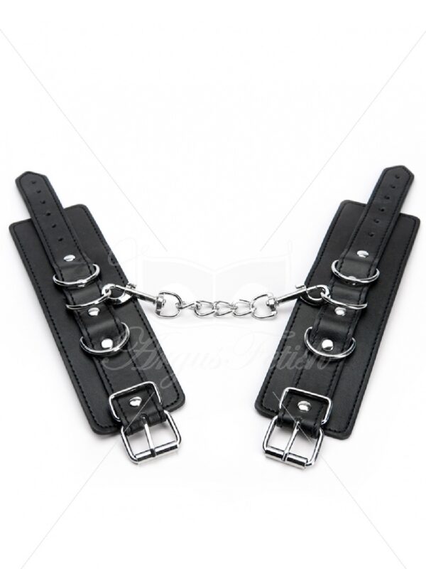 Black Wrist Cuffs - obrazek 3