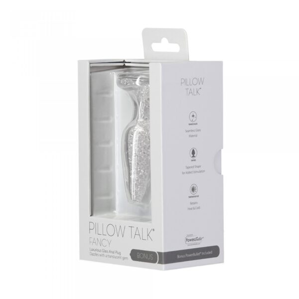 Pillow Talk   Fancy Luxurious Glass Anal Plug with Bonus Bullet - obrazek 3