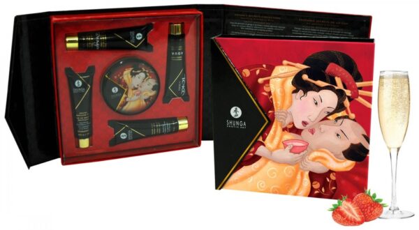 Geishas Secret Kit Strawberry Sparkling Wine - obrazek 3