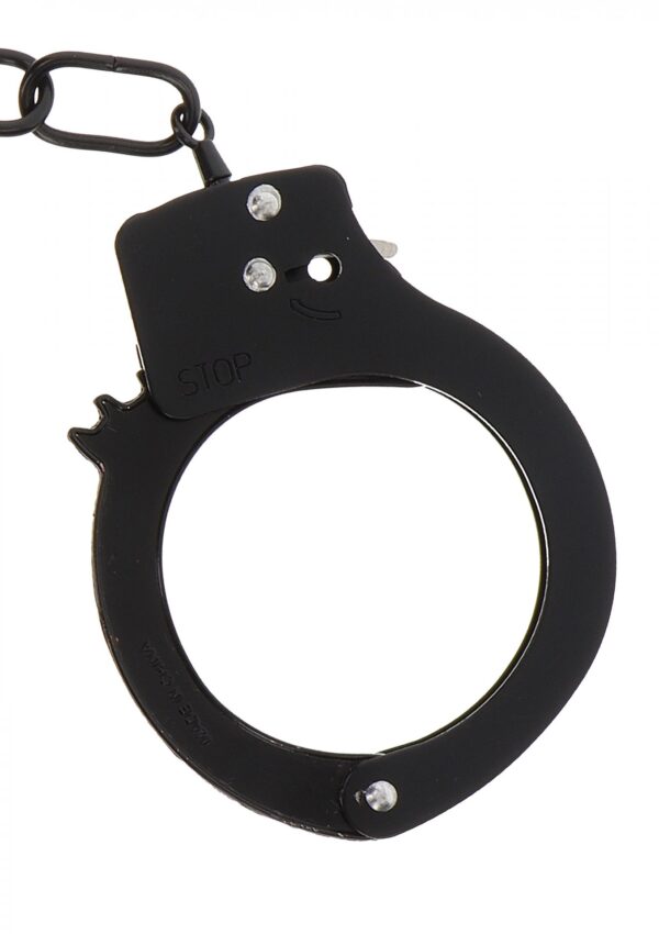 Metal Handcuffs Black - obrazek 3