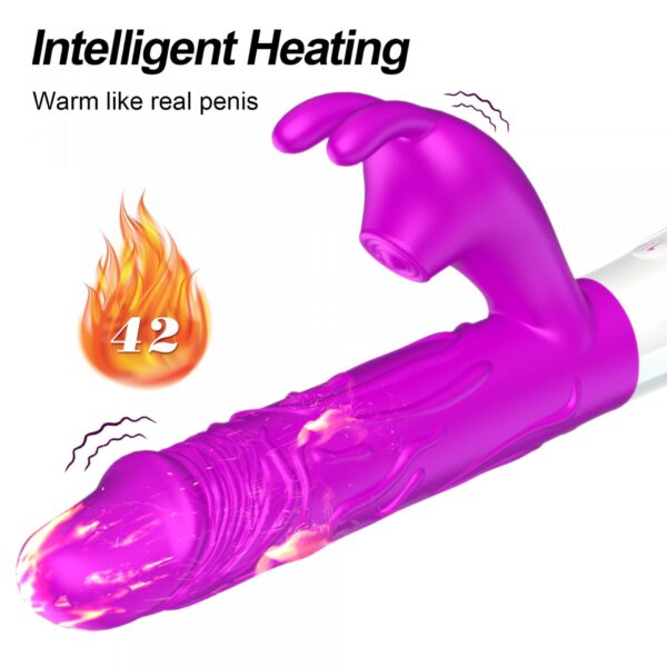 Wibrator Silicone, Vibrator USB, 7 vibration modes, Heating - obrazek 3