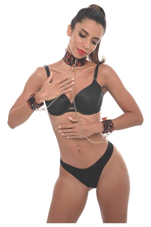 SPORTSHEETS AMBER NECK AND WRIST RESTRAINT - obrazek 3