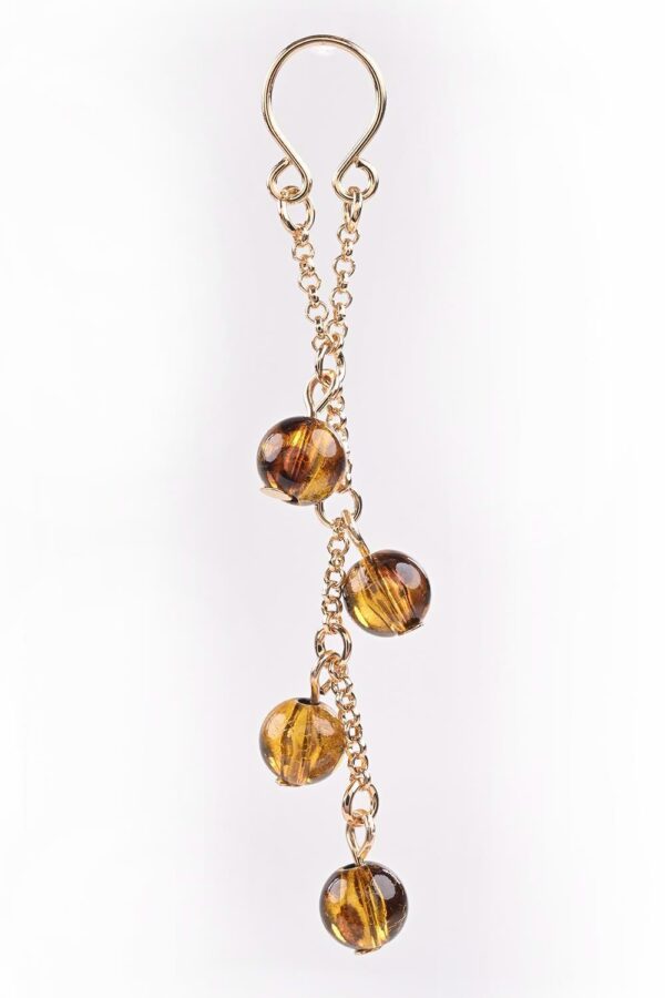 SPORTSHEETS AMBER NIPPLE JEWELRY - obrazek 3