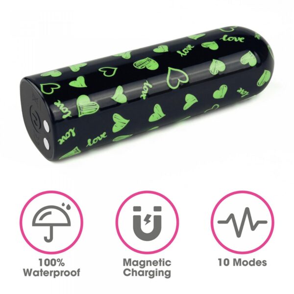 Rechargeable Glow in the dark Heart Massager - obrazek 3