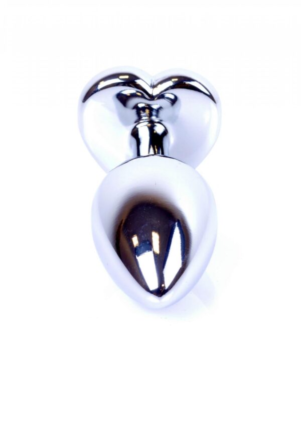 Plug Jewellery Silver  Heart PLUG  Clear - obrazek 3