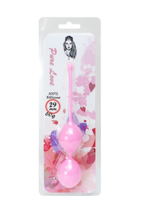 Silicone Kegel Balls 29mm 60g Pink   B   Series - obrazek 3