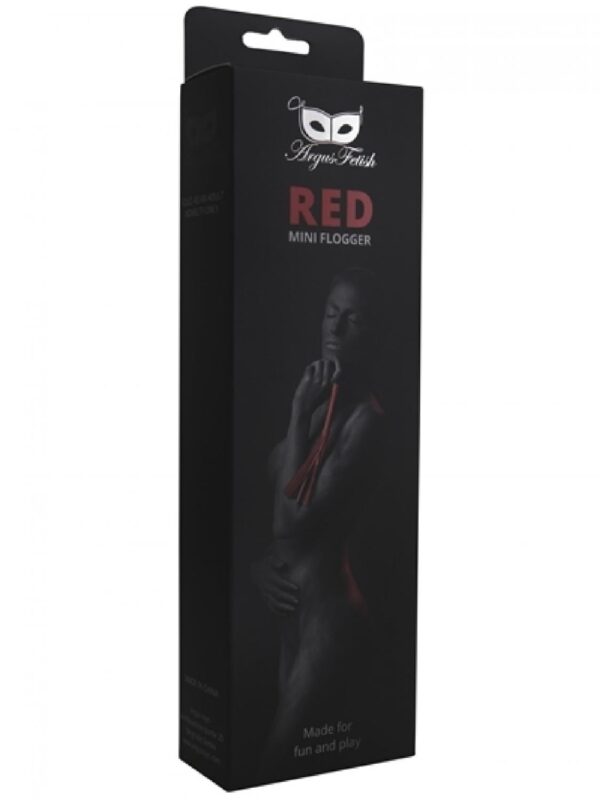 Red Mini Flogger - obrazek 3