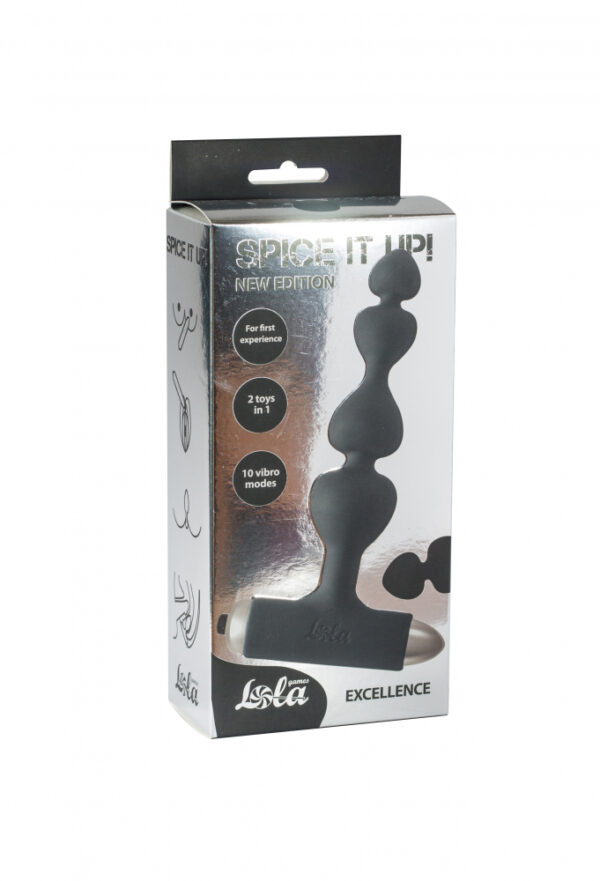 Vibrating Anal Plug Spice it up New Edition Excellence Black - obrazek 2
