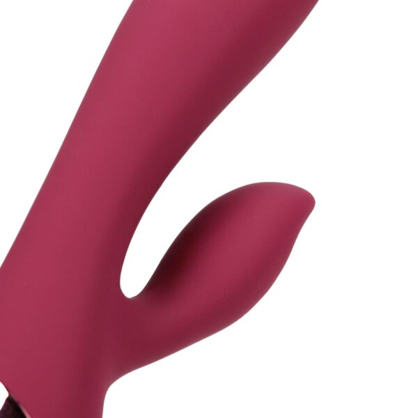 Smooth Silicone Rabbit Vibrator   Dark Cherry - obrazek 3