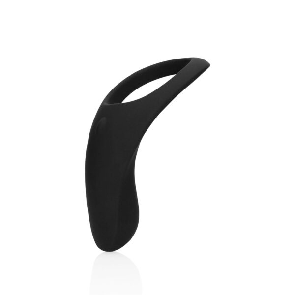 Pointed Vibrating Cock Ring   Licorice Black - obrazek 3