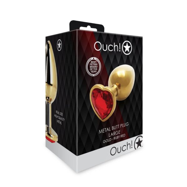 Heart Gem Butt Plug   Large - obrazek 3