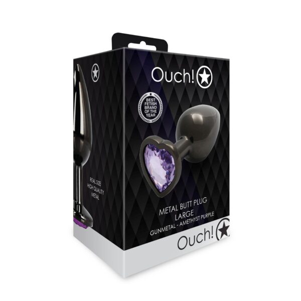 Heart Gem Butt Plug   Large - obrazek 3