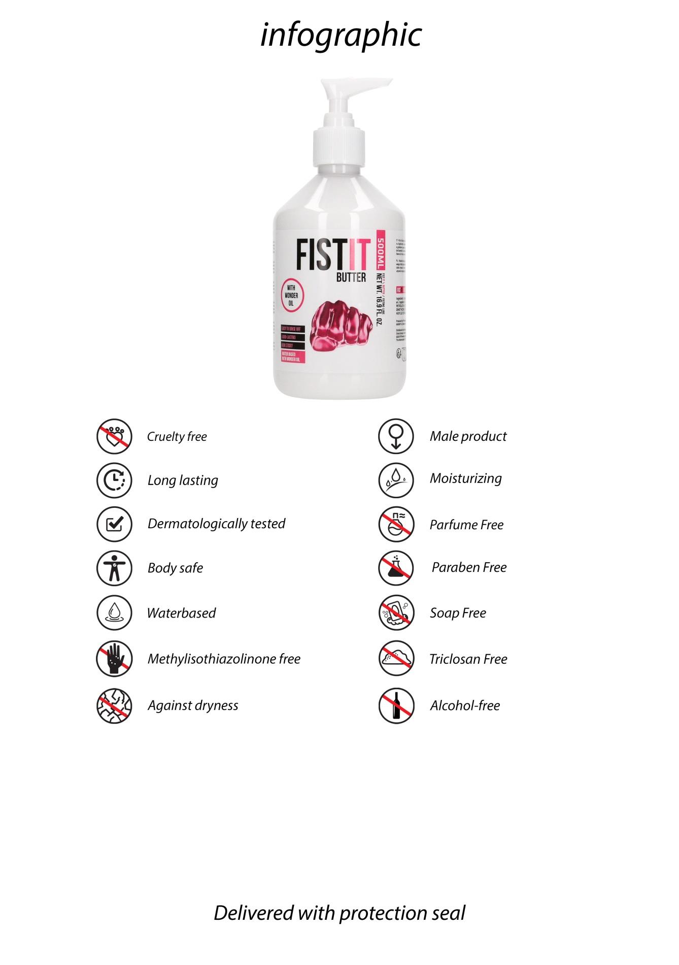 Waterbased Sliding Butter 17 fl oz / 500 ml Pump - obrazek 3