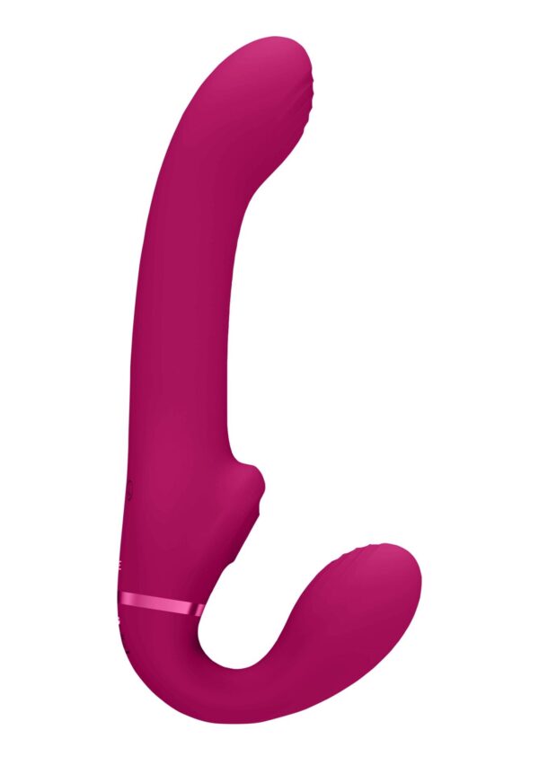 Ai   Dual Vibrating & Air Wave Tickler Strapless Strapon - obrazek 3