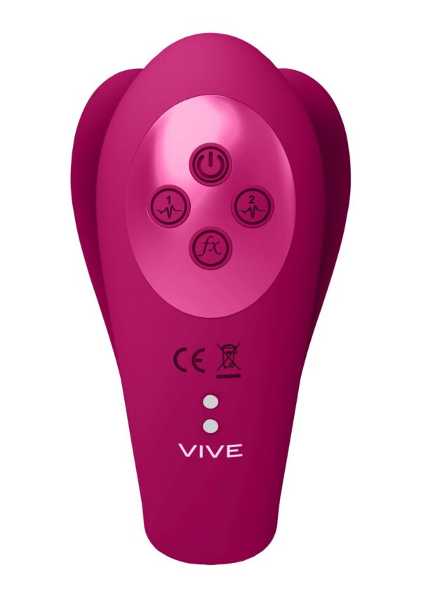 Yoko   Triple Action Vibrator Dual Prongs with Clitoral Pulse Wave - obrazek 3