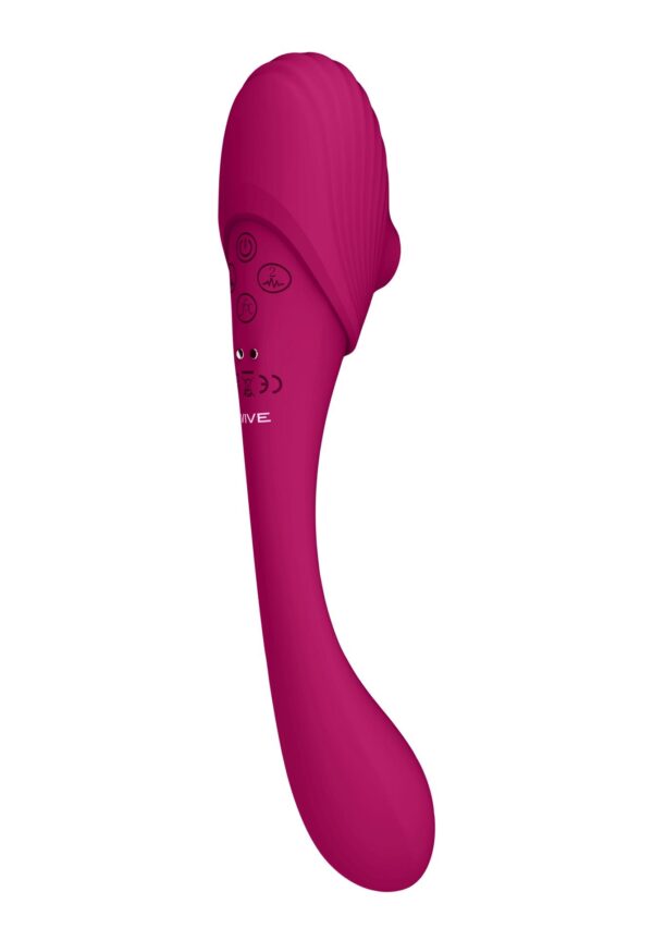 Mirai   Double Ended Pulse Wave & Air Wave Bendable Vibrator - obrazek 3