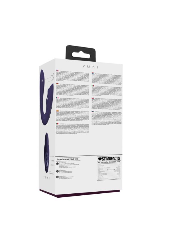 VIVE   Yuki   Rechargeable Dual Motor   G Spot Vibrator with Massaging Beads   Purple - obrazek 3
