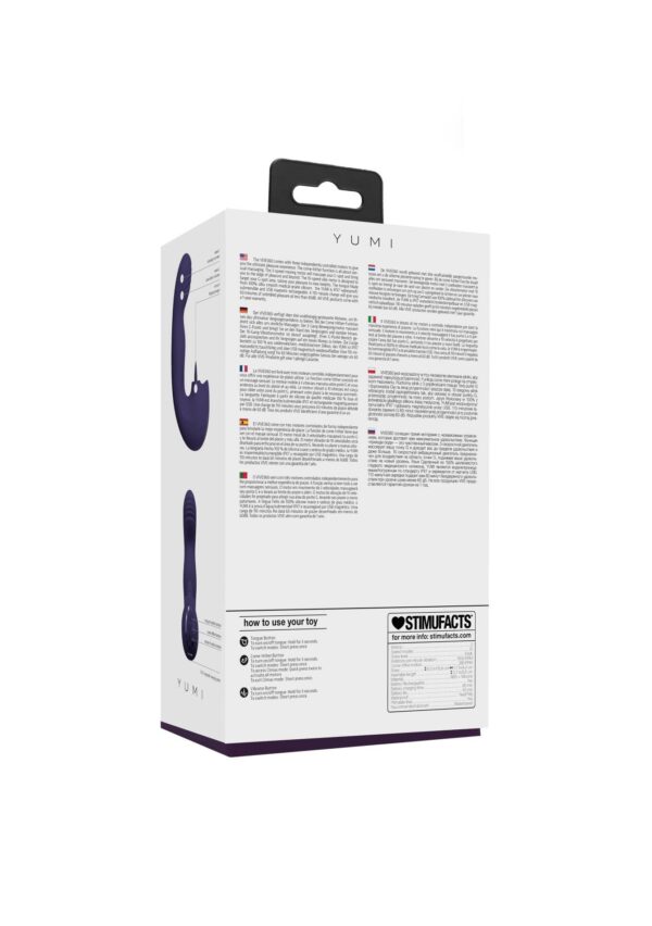 VIVE   Yumi   Rechargeable Triple Motor   G Spot Finger Motion Vibrator and Flickering Tongue Stimul - obrazek 3