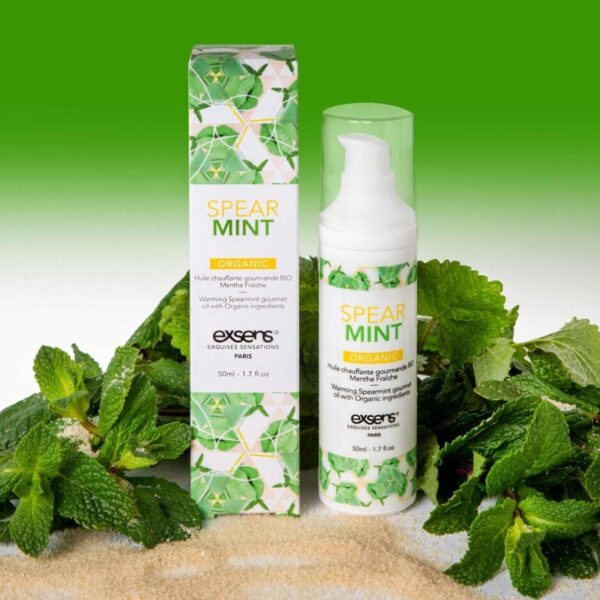SPEARMINT ORGANIC warming gourmet massage oil with organic ingredients  50 ml - obrazek 3