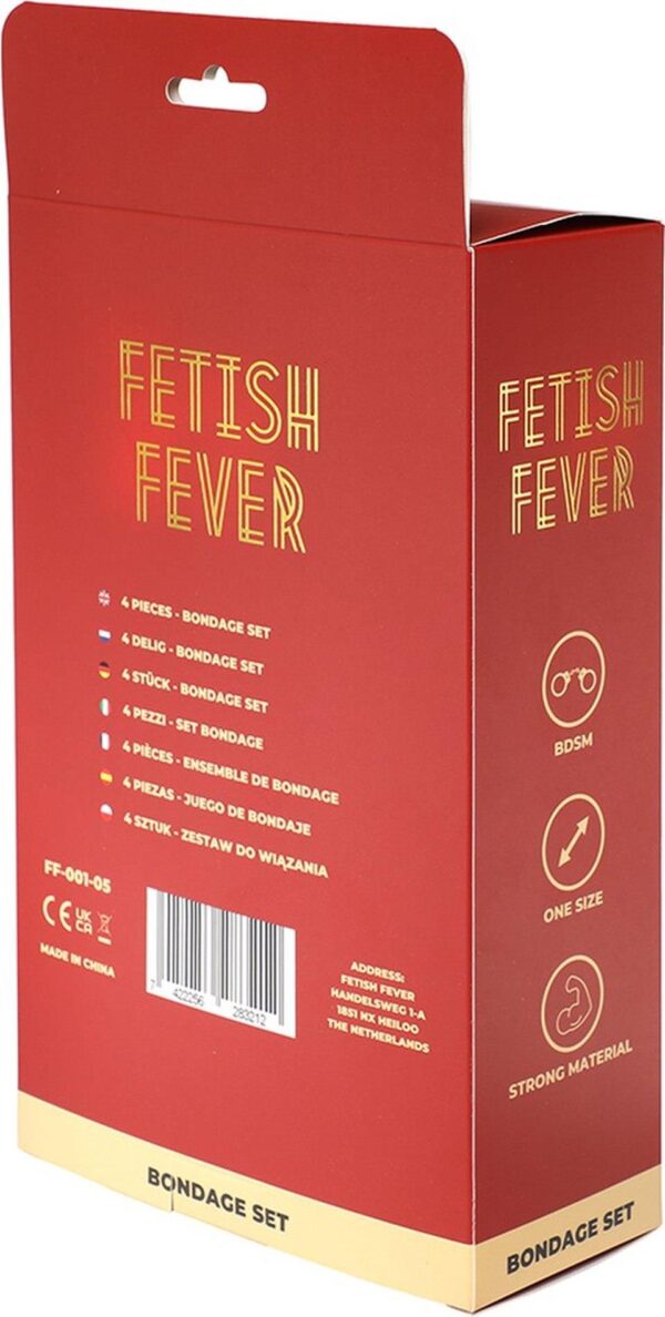 Fetish Fever   Bondage Set   4 pieces   Black - obrazek 3