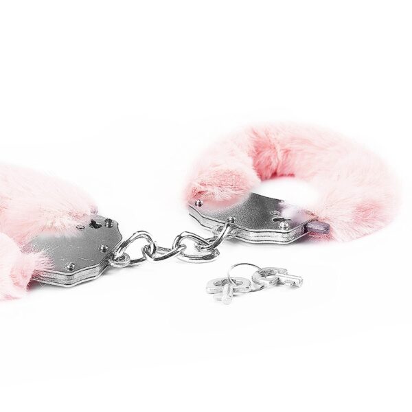 Fetish Pleasure Fluffy Handcuffs Pink - obrazek 3