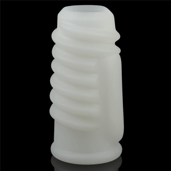 Vibrating Spiral Knights Ring (White) - obrazek 3