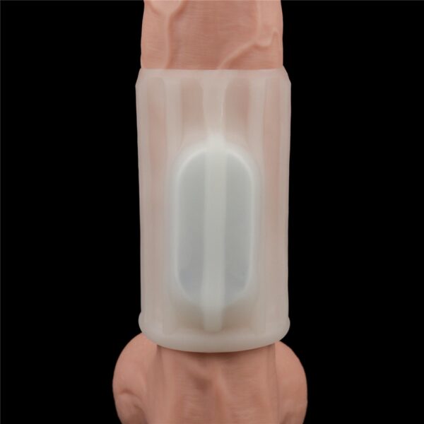 Vibrating Ridge Knights Ring (White) - obrazek 3
