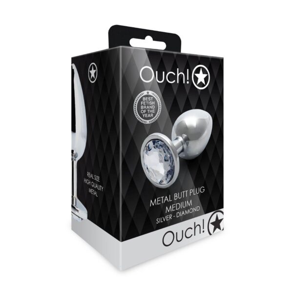 Round Gem Butt Plug   Medium - obrazek 3