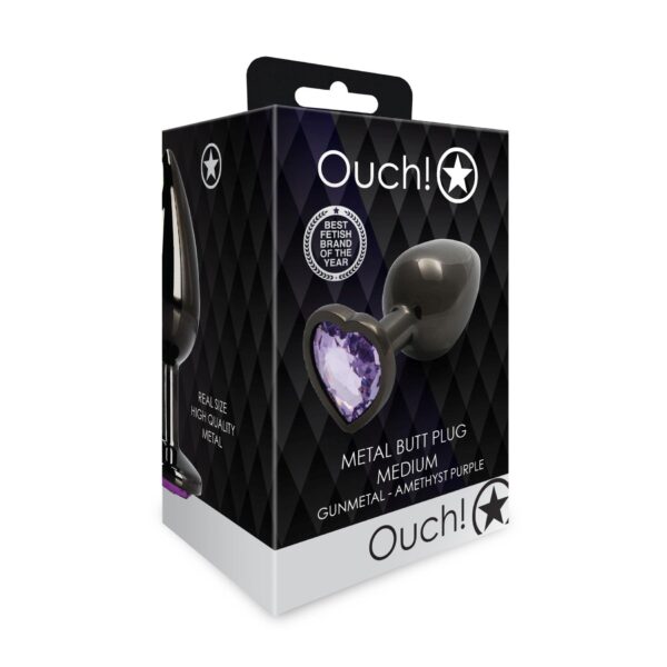 Heart Gem Butt Plug   Medium - obrazek 3