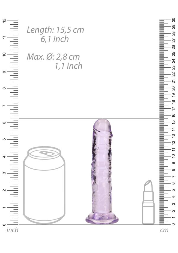 Straight Realistic Dildo with Suction Cup   6 / 14,5 - obrazek 3