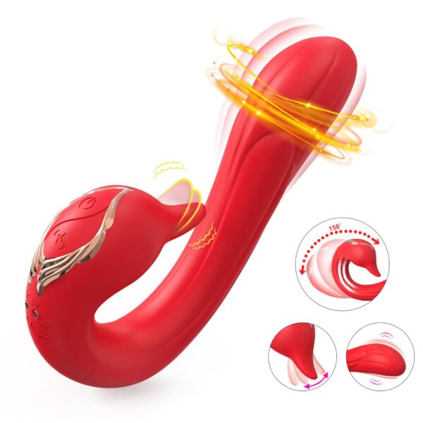 Swan Red, 9 vibration functions - obrazek 3