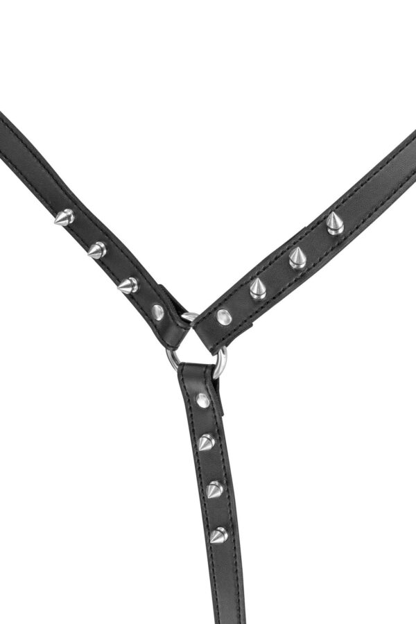 SEXY BUST HARNESS WITH SPIKES - obrazek 3