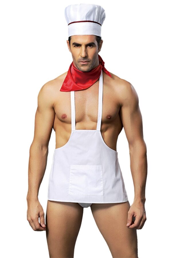 H COOK OUTFIT 4 PCS WHITE TU (Size: TU) - obrazek 3