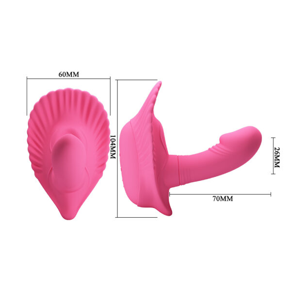 PRETTY LOVE   FANCY CLAMSHELL 12 function vibrations - obrazek 3