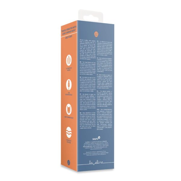 Travel Vibrator with Lube Compartment and Pump - obrazek 3