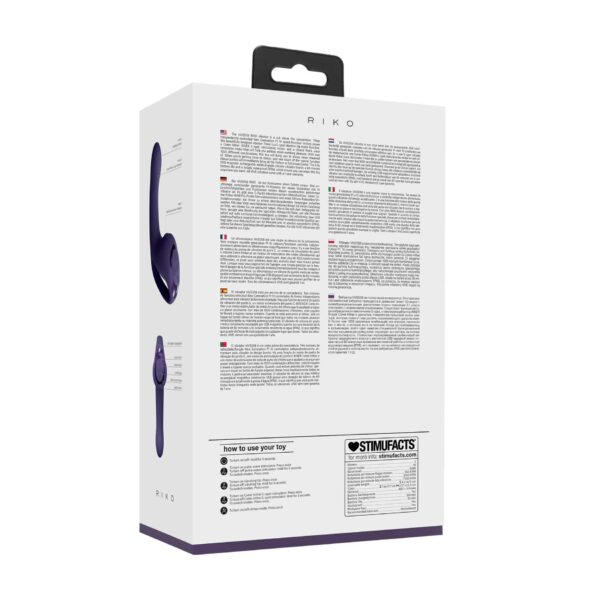 Riko   Rechargeable Triple Action Vibrator with Advanced Finger Motion & Pulse Wave Stimulator – Purple - obrazek 3