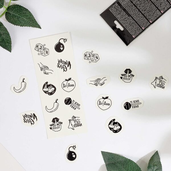 SET of 10 TEMPORARY TATTOOS   SPICY COLLECTION - obrazek 3