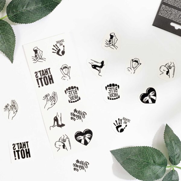 SET of 10 TEMPORARY TATTOOS   KINKY COLLECTION - obrazek 3