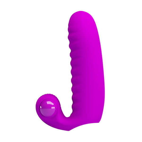 PRETTY LOVE   Abbott Double finger silicone Vibrator - obrazek 4
