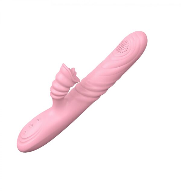 Wibrator Angelia, USB 3 functions of thrusting / 20 vibrations Flesh - obrazek 4