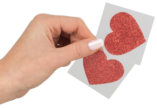 Nipple Stickers Heart - obrazek 4