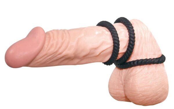 Lust 3 Cock Rings black - obrazek 4