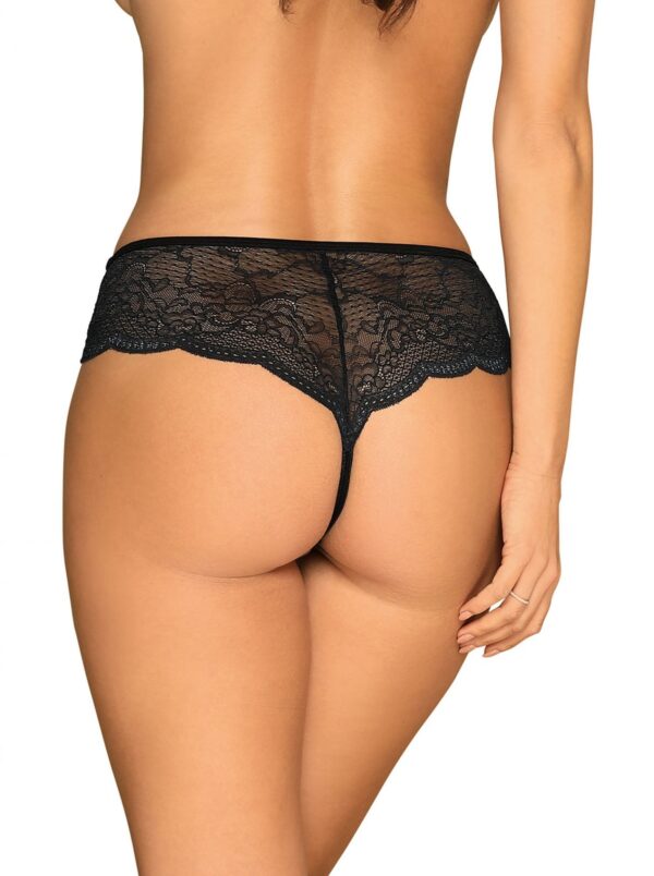 Bielizna Pearlove figi czarne  XS/S - obrazek 4