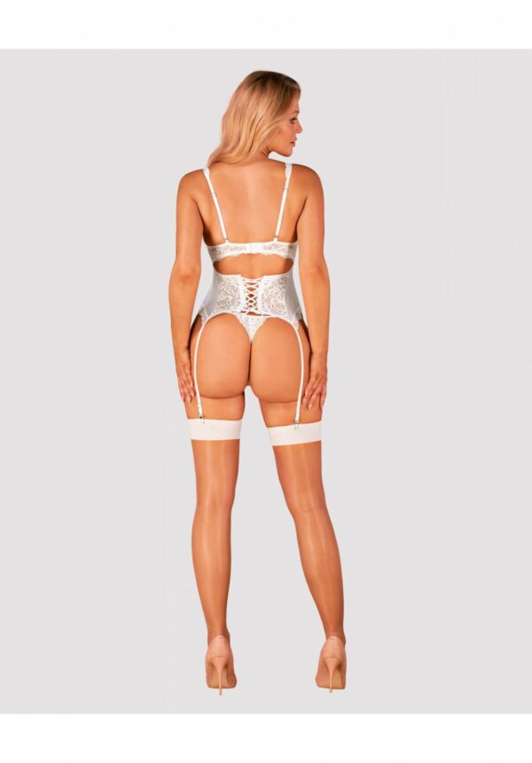 Bielizna S814 pończochy białe L/XL - obrazek 4