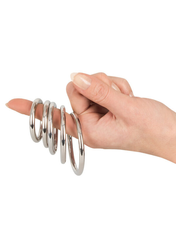 Bad Kitty Set of 5 Metal Rings - obrazek 4